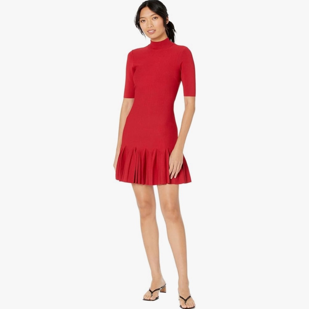 Red Ted Baker London Canddy Fit and Flare Dress - Size 1